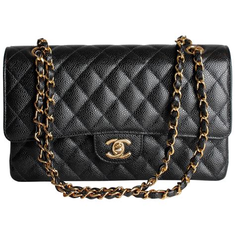 chanel black flap bag price|black chanel bag price.